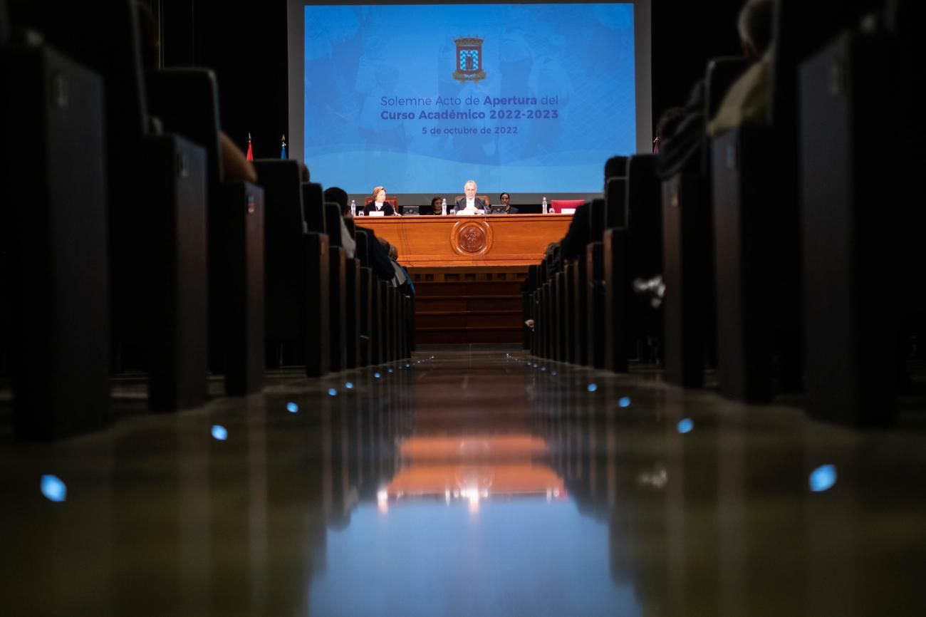 Acto de apertura del curso 2022/23 en la Universidad de La Laguna