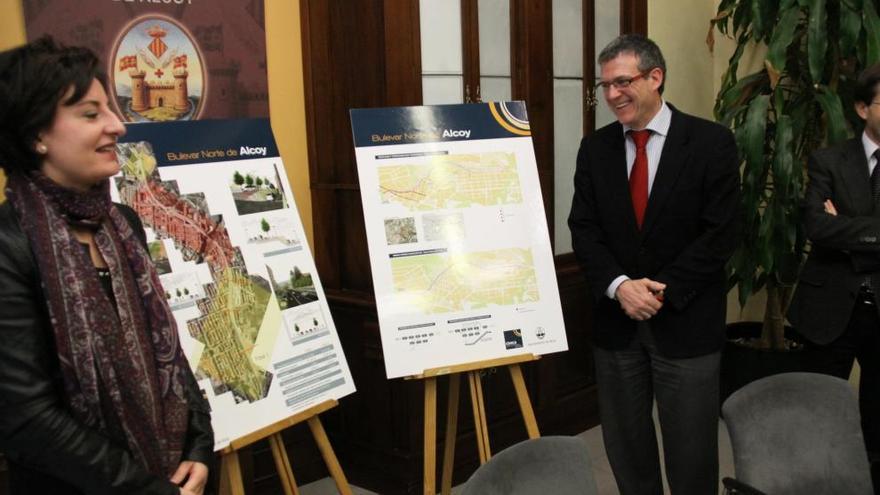 Imagen de la presentación del proyecto del bulevar, por el gobierno del PP