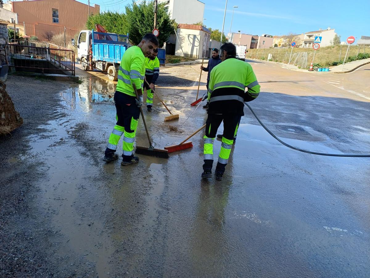 Danys a Torroella de Montgrí pel temporal Harry