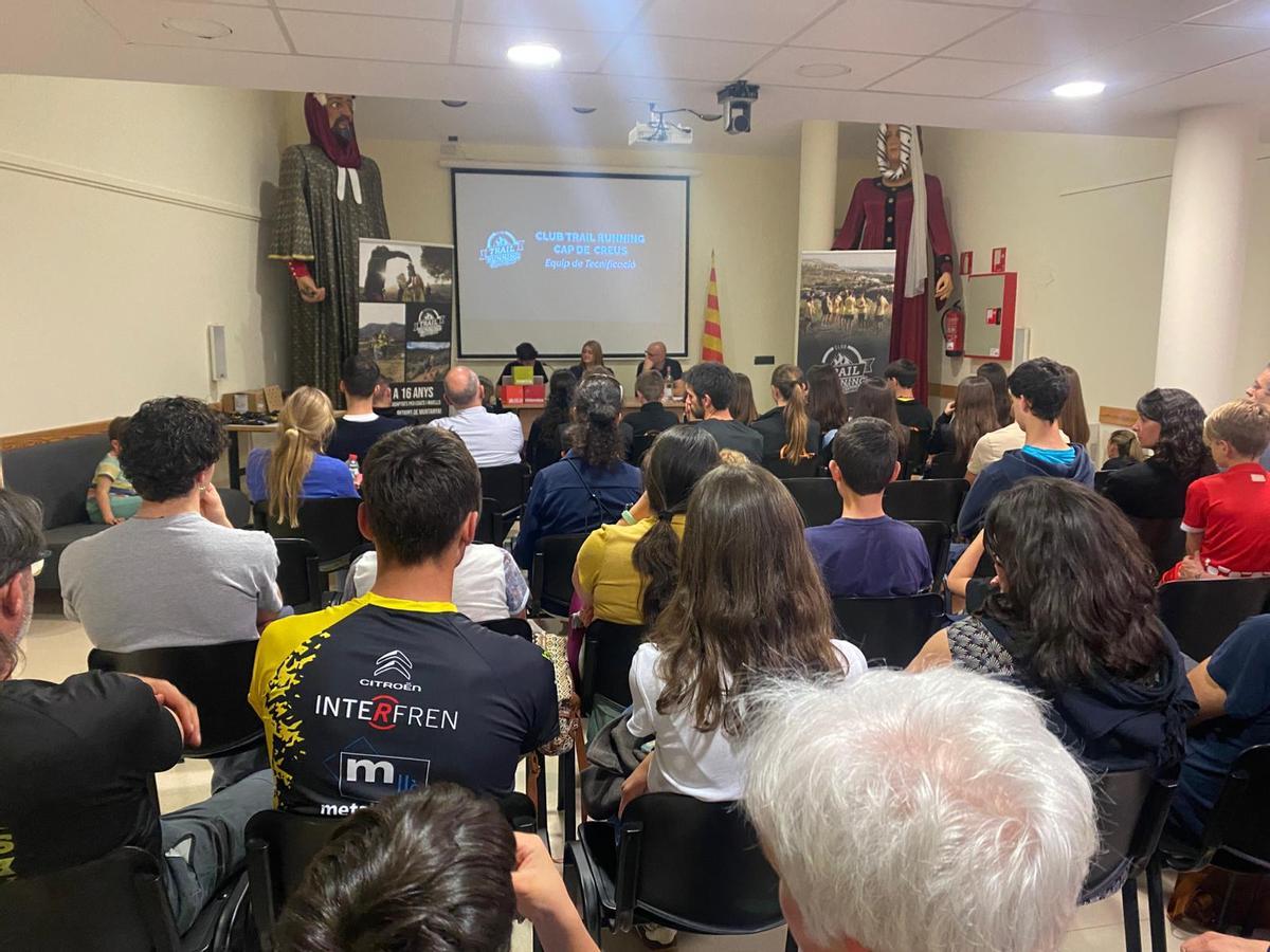 La presentació en el Centre Cívic de Vilajuiga.
