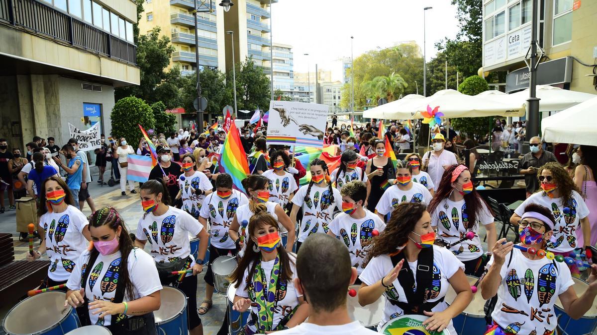 Marcha del colectivo LGTBI+ en Cartagena.