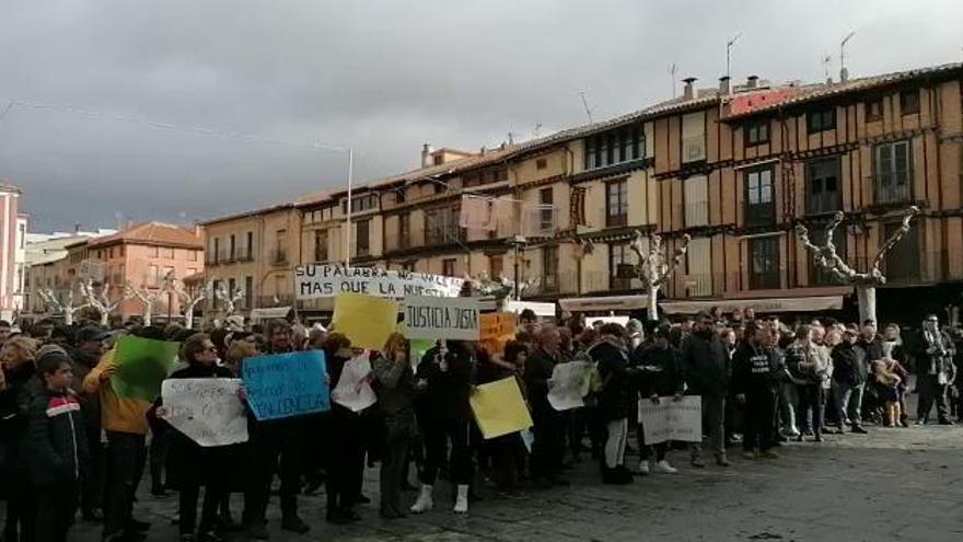 Manifestación en Toro de apoyo a los exjugadores de la Arandina