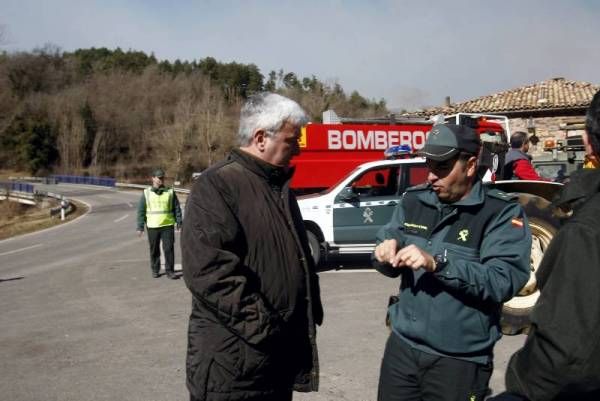 Imágenes del incendio en la Ribagorza