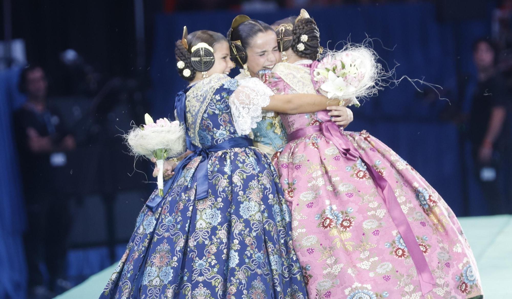 La reacción de las falleras elegidas al escuchar sus nombres