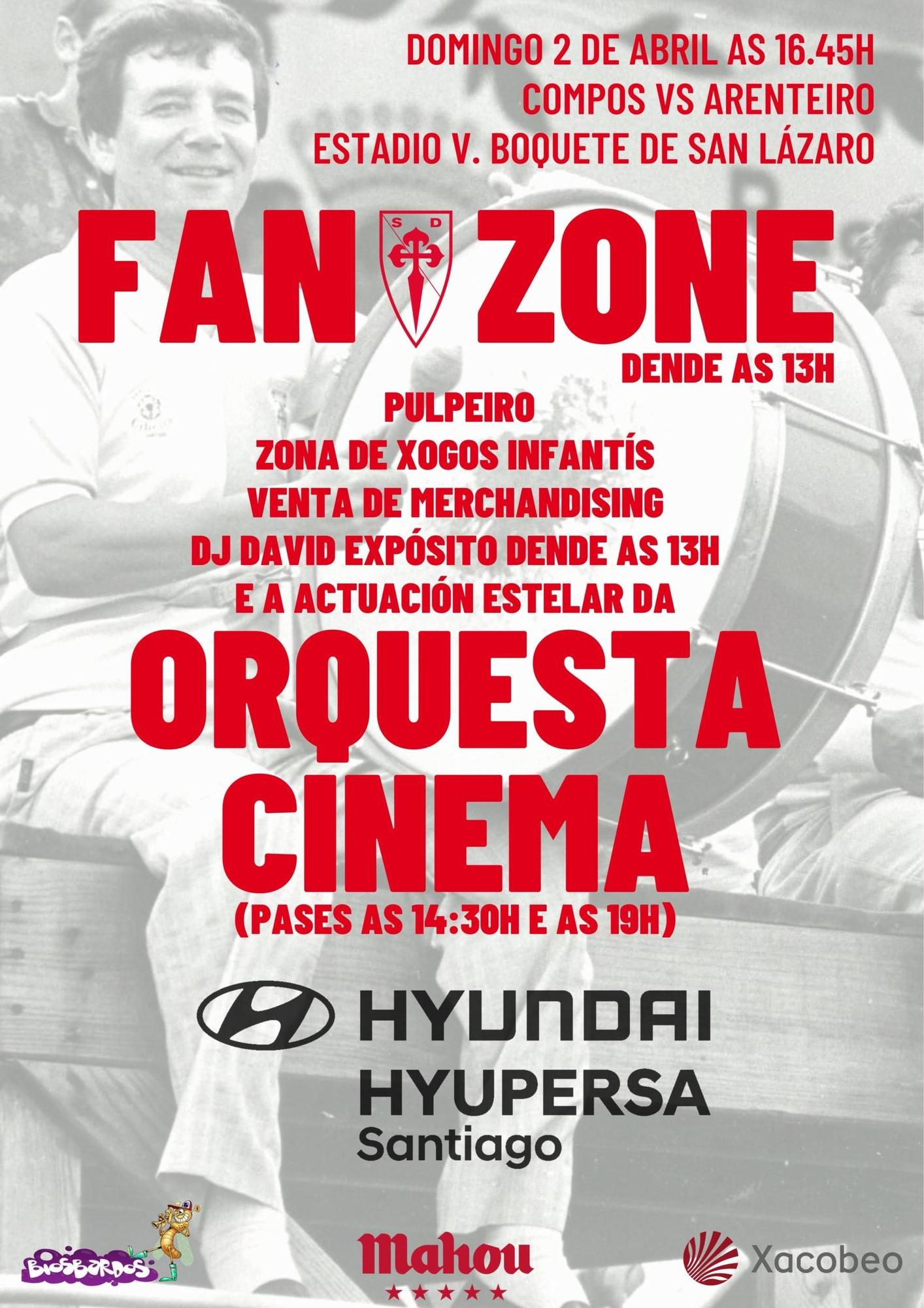 Cartel publicitario de la Fan Zone