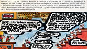 La viñeta de Forges sobre el artículo 155 de la Constitución.