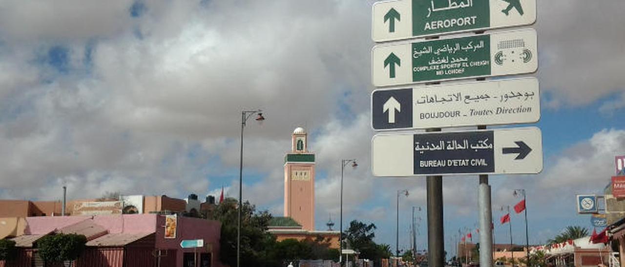 Imagen de archivo de la avenida de la Meca, la principal vía de El Aaiún.