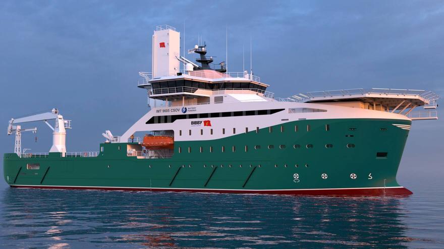 Gondán construirá en Castropol el primer barco de apoyo a parques eólicos marinos del mundo con cero emisiones