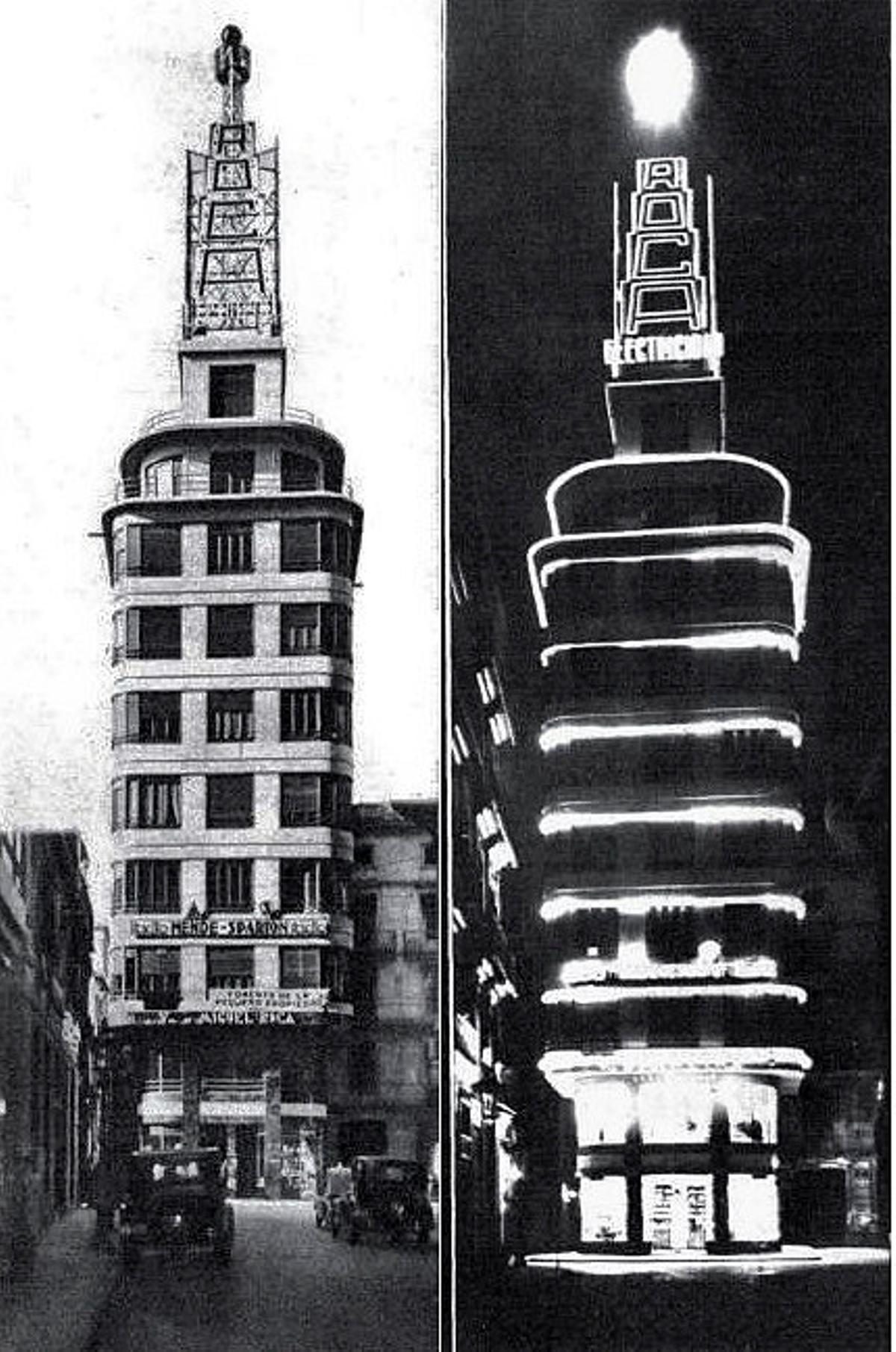 Imagen del edificio tras su construcción a mediados de los años 30