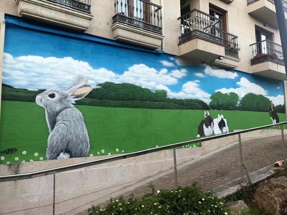 El mural de Gory en A Coelleira, en Gondomar // FdV