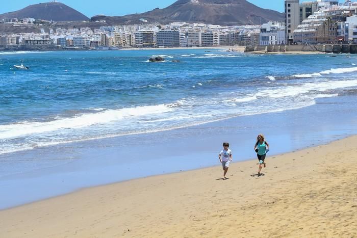 El primer sábado de la fase 1 en Las Canteras