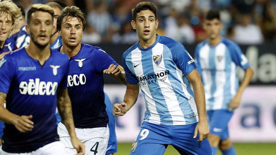 Emanuel Cecchini, durante el partido contra el Lazio en el Trofeo Costa del Sol.