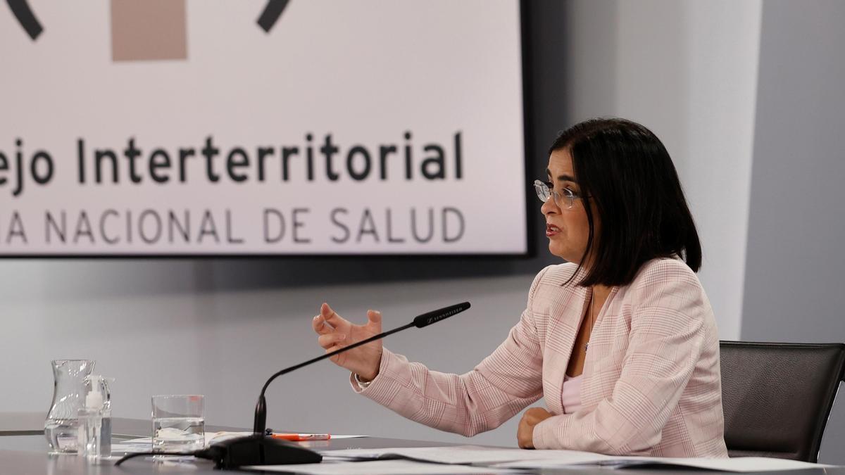 La ministra de Sanidad, Carolina Darias.