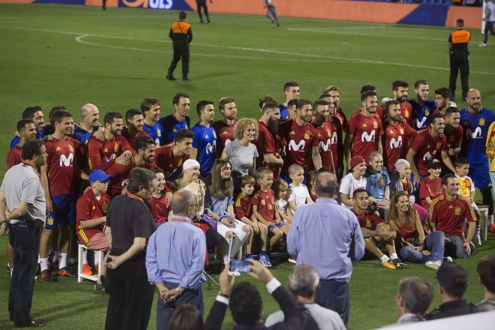 El entrenamiento de La Roja ayer en el Rico Pérez