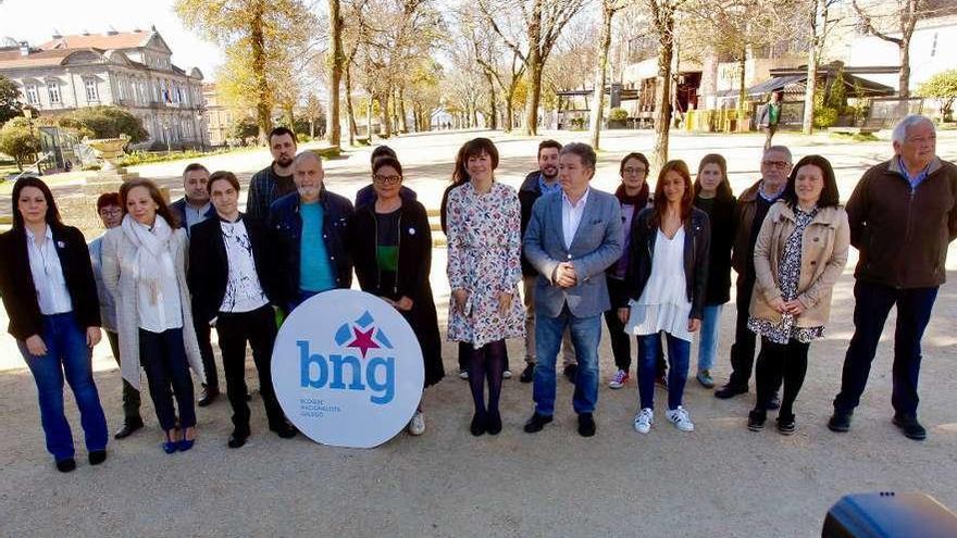 Presentación de la candidatura al Congreso y el Senado del BNG por la provincia de Pontevedra. // R.V.