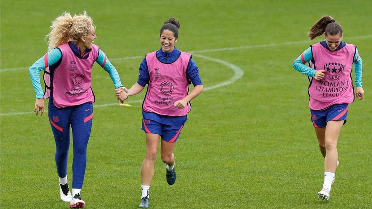 El Barça, en el último entrenamiento previo a la final de Champions