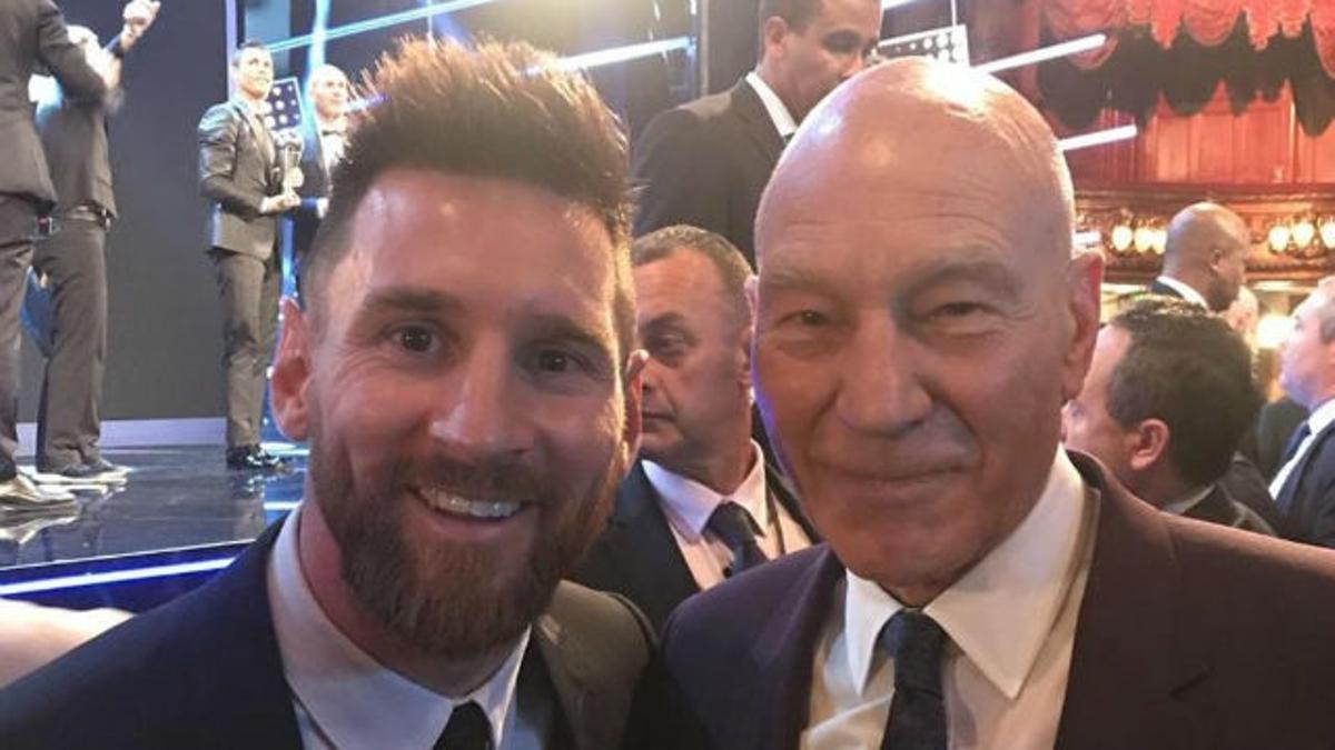 La brillante historia de cómo Patrick Stewart se hizo devoto de Leo Messi