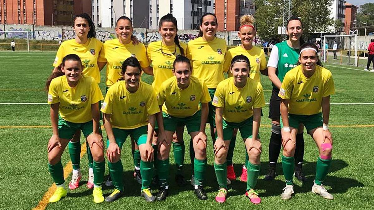 Once inicial del Caja Rural ayer en el José Manuel Sedano.