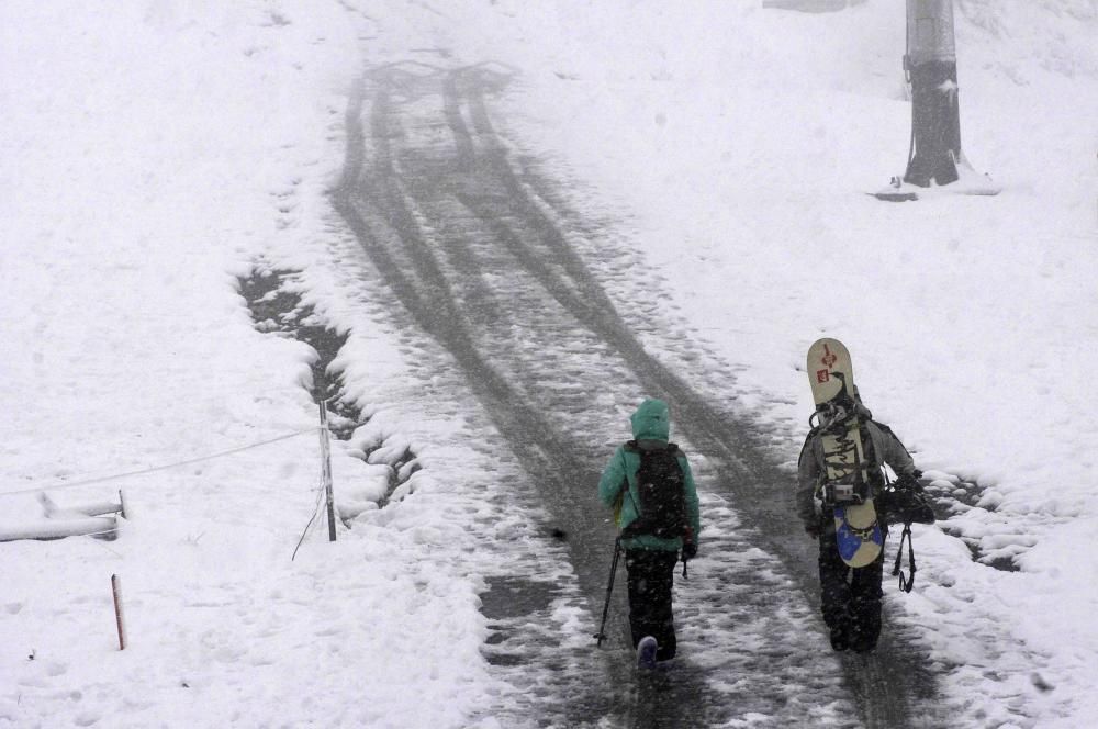 Ola de frío y nieve en Asturias