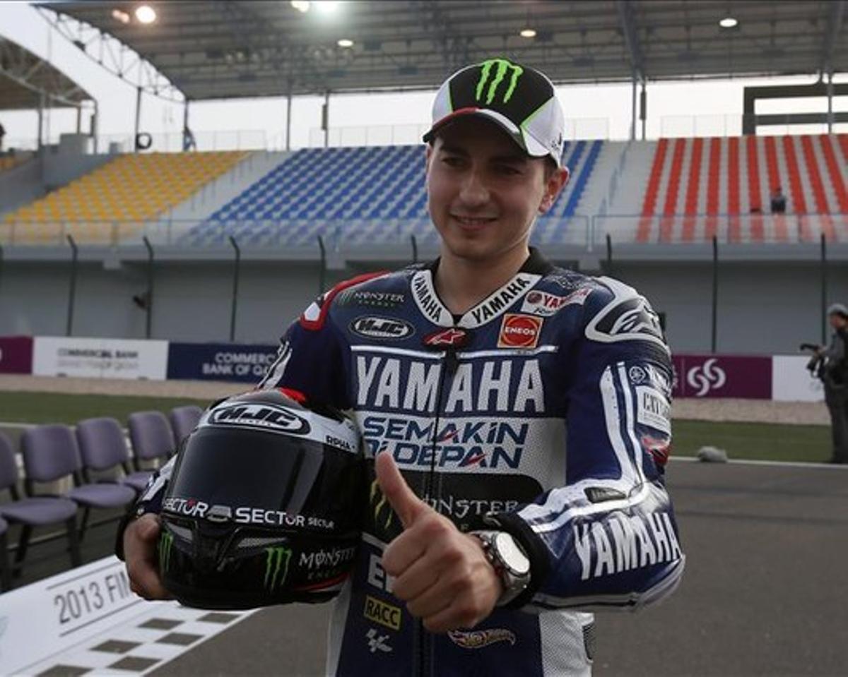 Jorge Lorenzo, pilot de Yamaha, al circuit de Qatar.