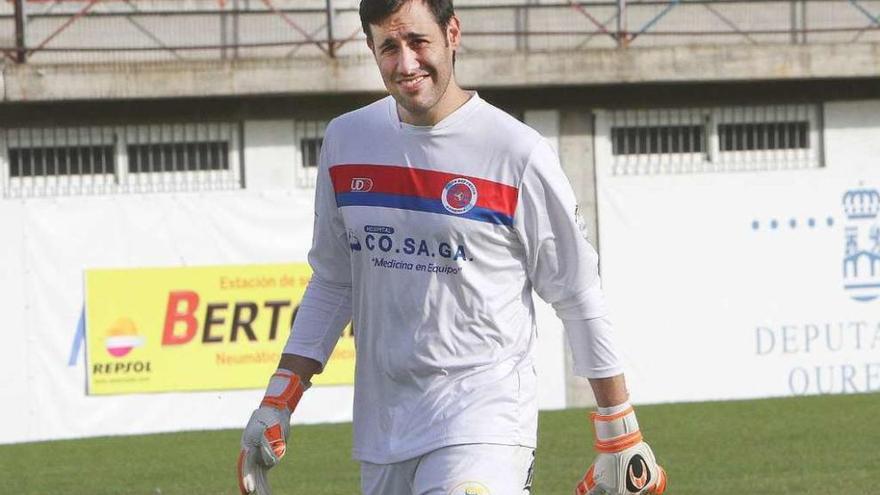 Lucas Sierra, portero de la Unión Deportiva Ourense. // Iñaki Osorio