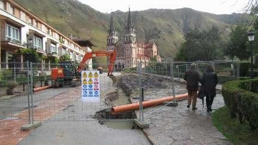 Covadonga, en obras.