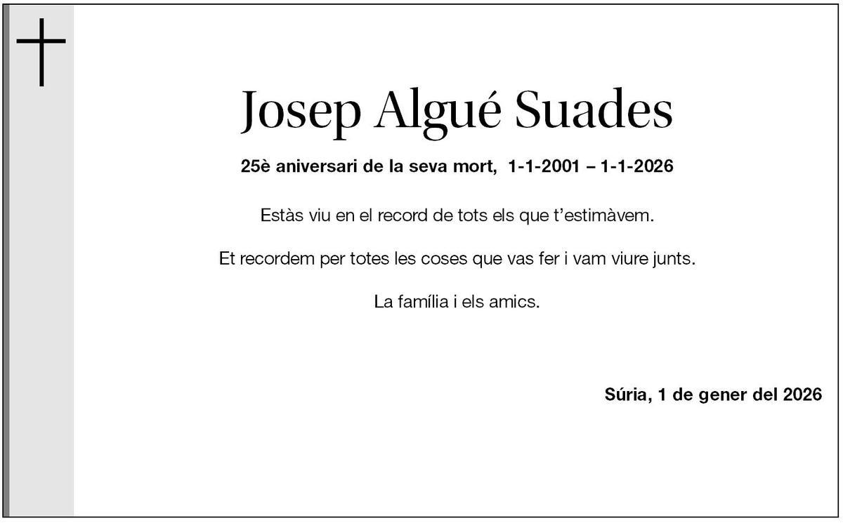 JOSEP ALGUÉ SUADES