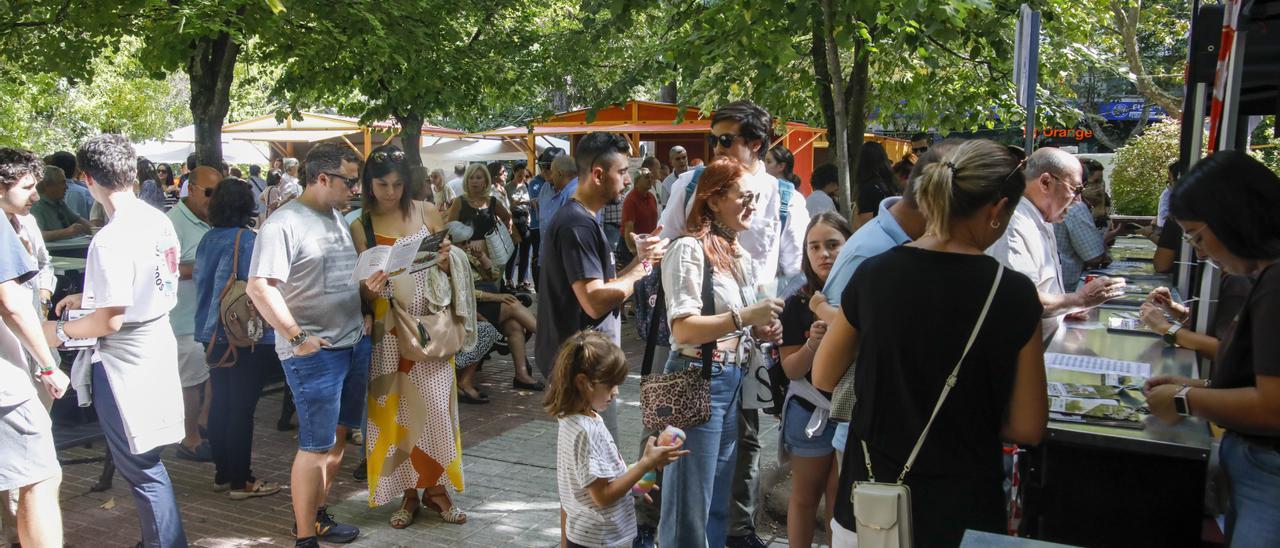 Estampa de la feria Extregusta, este sábado.