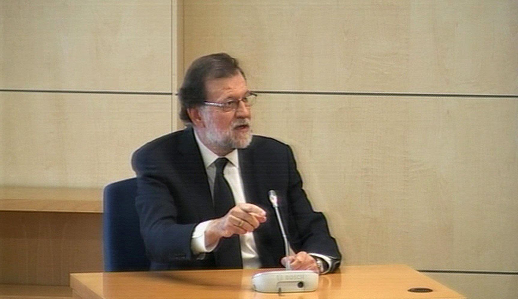 Mariano Rajoy en la Audiencia Nacional