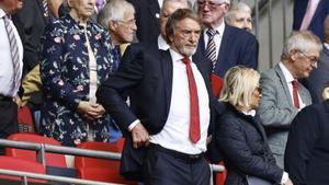 London (United Kingdom), 25/05/2024.- Manchester United minority shareholder Jim Ratcliffe attends the English FA Cup final match of Manchester City against Manchester United, in London, Britain, 25 May 2024. (Reino Unido, Londres) EFE/EPA/TOLGA AKMEN EDITORIAL USE ONLY. No use with unauthorized audio, video, data, fixture lists, club/league logos, live services or NFTs. Online in-match use limited to 120 images, no video emulation. No use in betting, games or single club/league/player publications. EDITORIAL USE ONLY. No use with unauthorized audio, video, data
