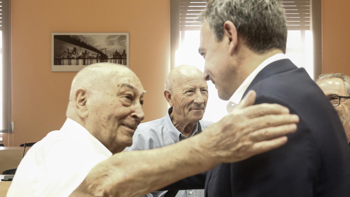 Nicolás Redondo amb José Luis Rodríguez Zapatero