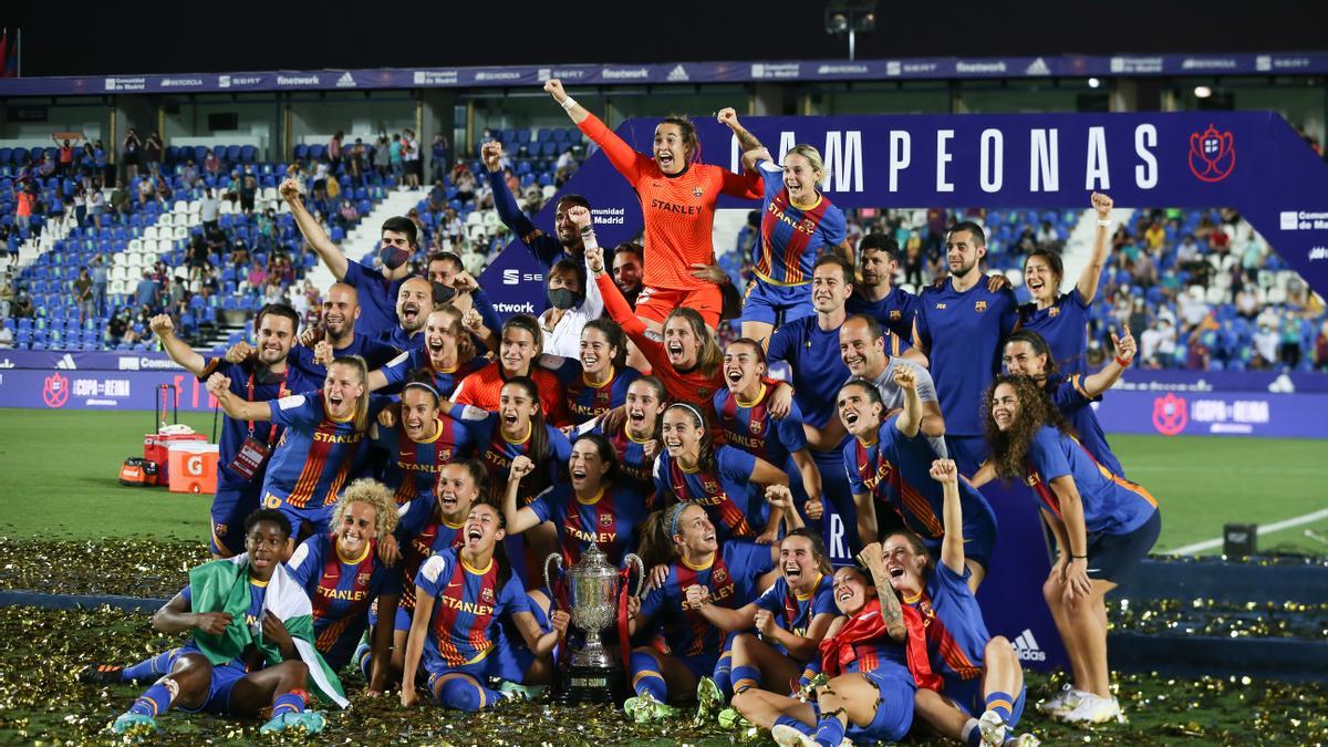 El Barça logra ganar la Copa de la Reina al derrotar por 4-2 al Levante.