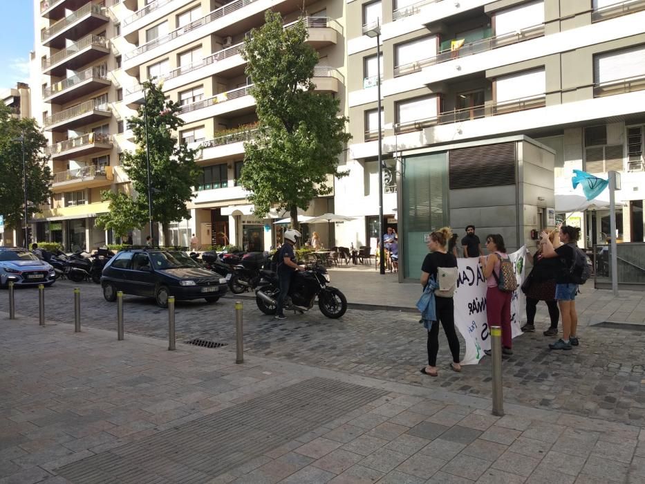 Talls a la plaça Catalunya