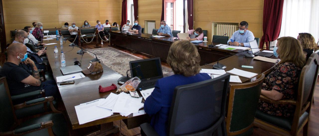 Un Pleno celebrado en Langreo durante el actual mandato. | Fernando RodríguezSAMA, LANGREO. PLENO MUNICIPAL