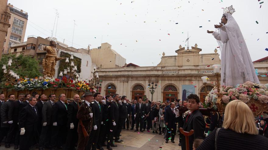 Las imágenes de la procesión del Encuentro en el centro de Castelló