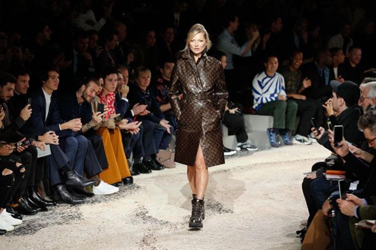 Kate Moss en Louis Vuitton Otoño/Invierno 2018