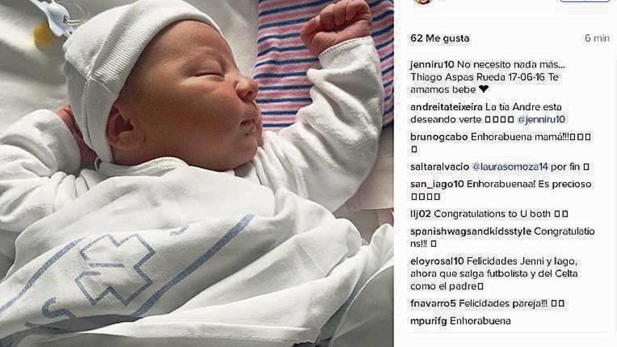 Thiago Aspas, celtista desde su nacimiento