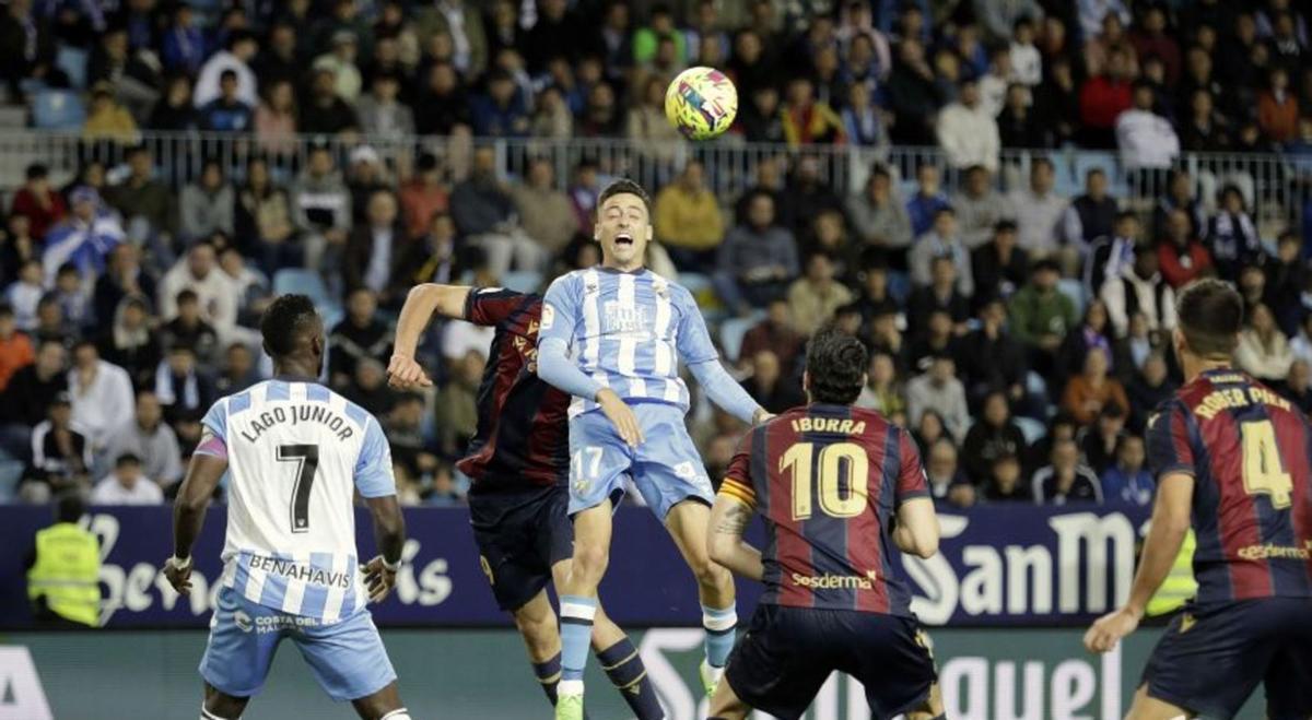 El Málaga CF empatóen La Rosaleda anteel Levante.  laliga