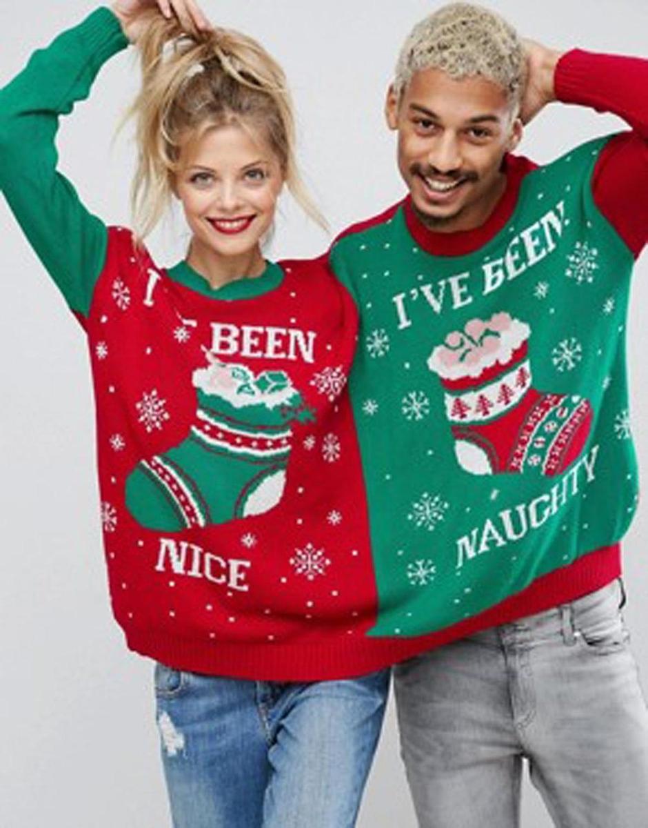 Jersey navideño para dos personas en Asos (Precio: 29,99 euros)