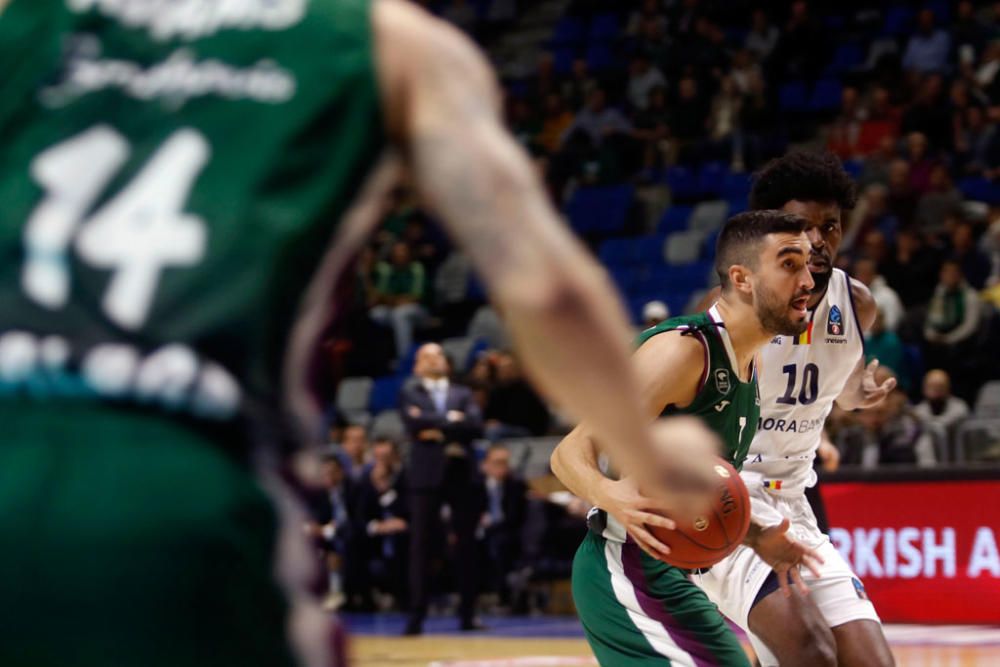 Alberto Díaz, Jaime Fernández y Rubén Guerrero aúpan al Unicaja en el último cuarto para sumar una nueva victoria europea ante el MoraBanc que deja a los verdes a un paso de los cuartos de final y con serias opciones de acabar campeón de grupo.