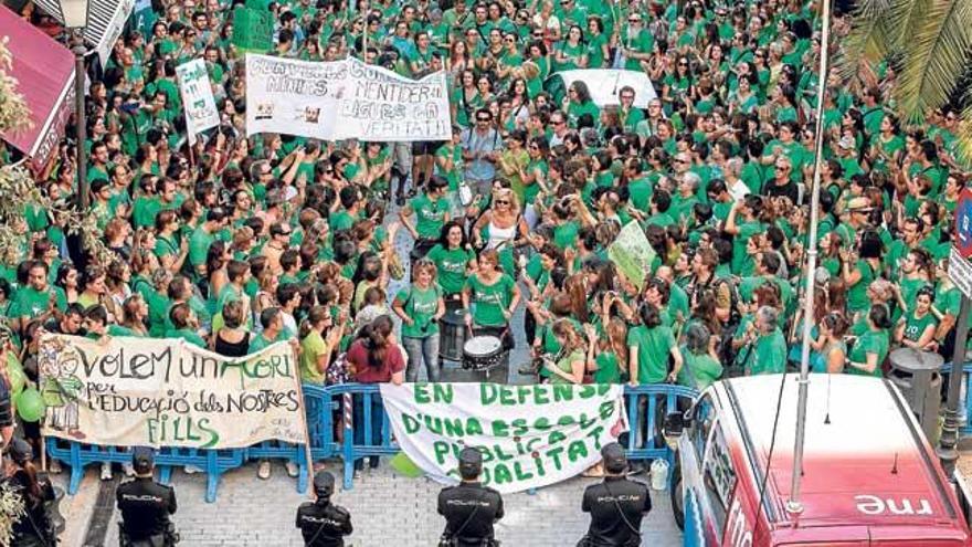 Una de las protestas que tuvo lugar en septiembre de 2013.