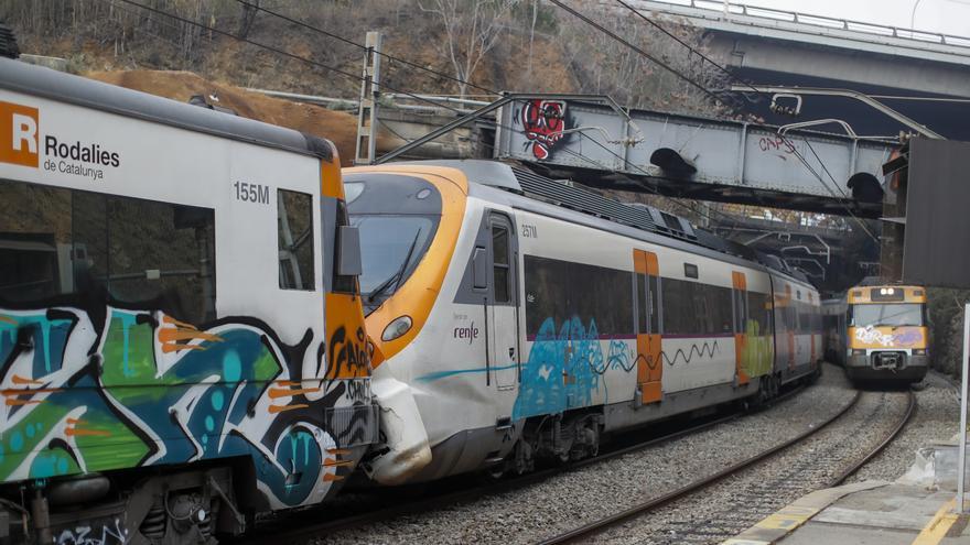 Imatges de l'accident de tren a Montcada i Reixac