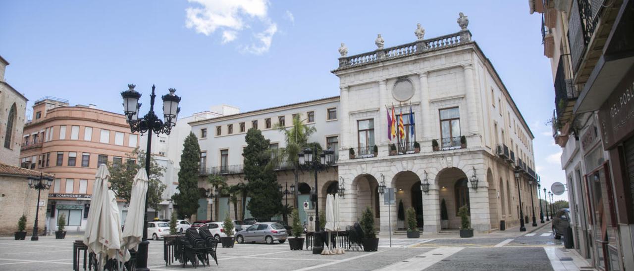 Fachada del ayuntamiento de Gandia.