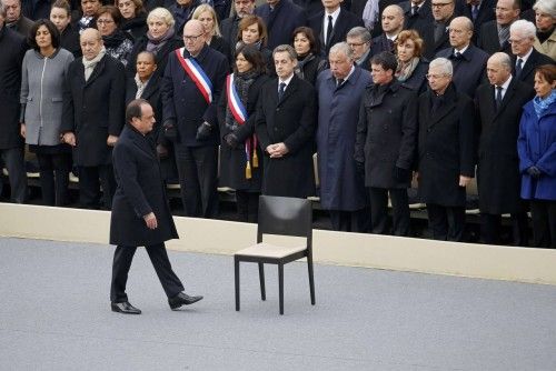 Homenaje a las víctimas del 13-N en París