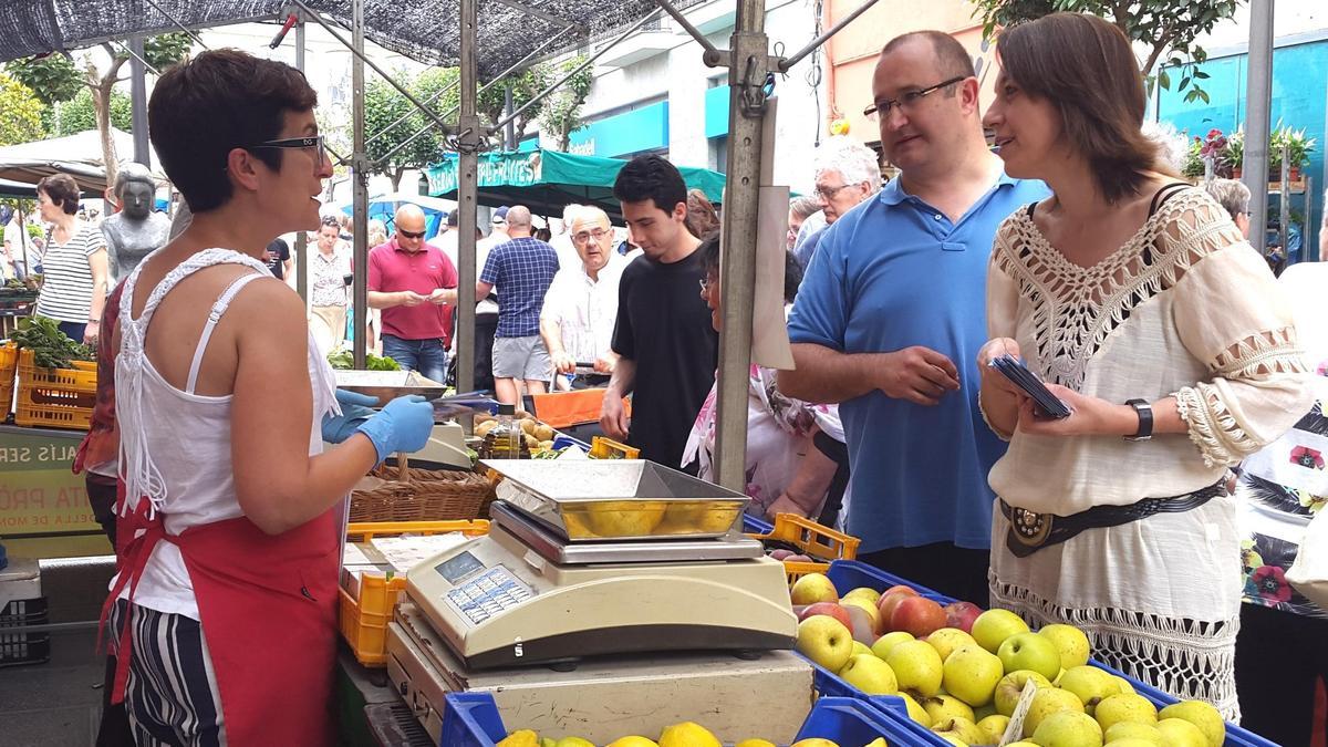 El mercat de Palafrugell, en una imatge d&#039;arxiu