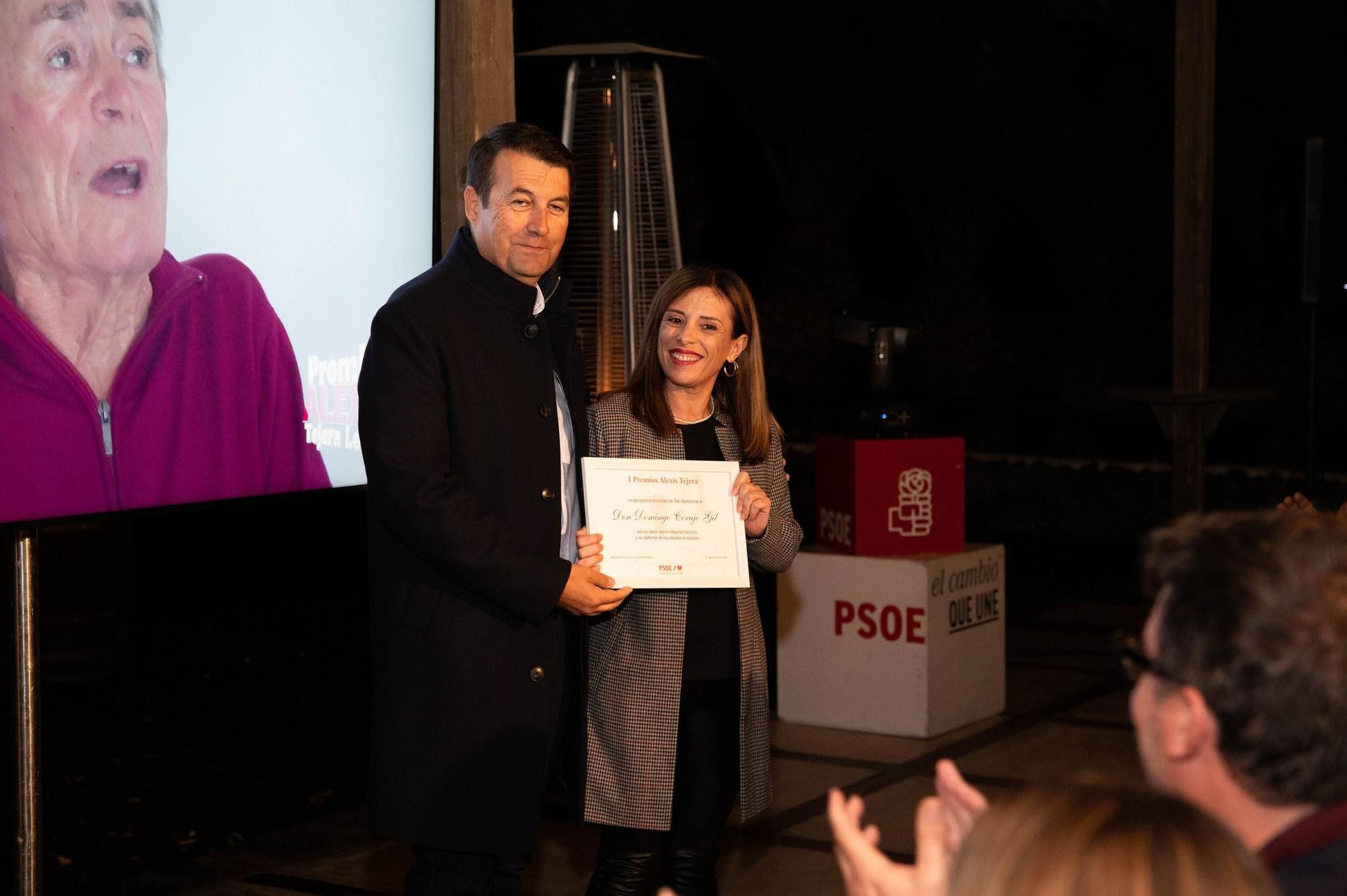 El PSOE de San Bartolomé entrega los Premios Alexis Tejera