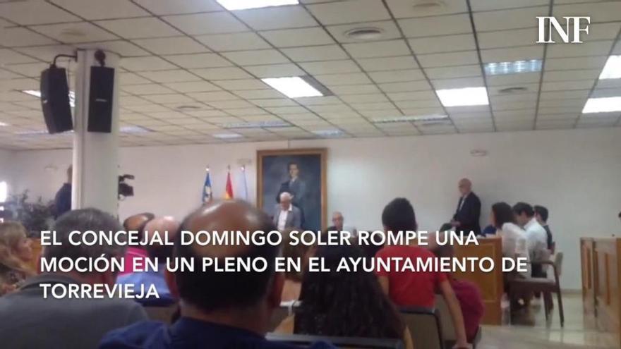 El edil Soler hace trizas una moción del PP antes del pleno