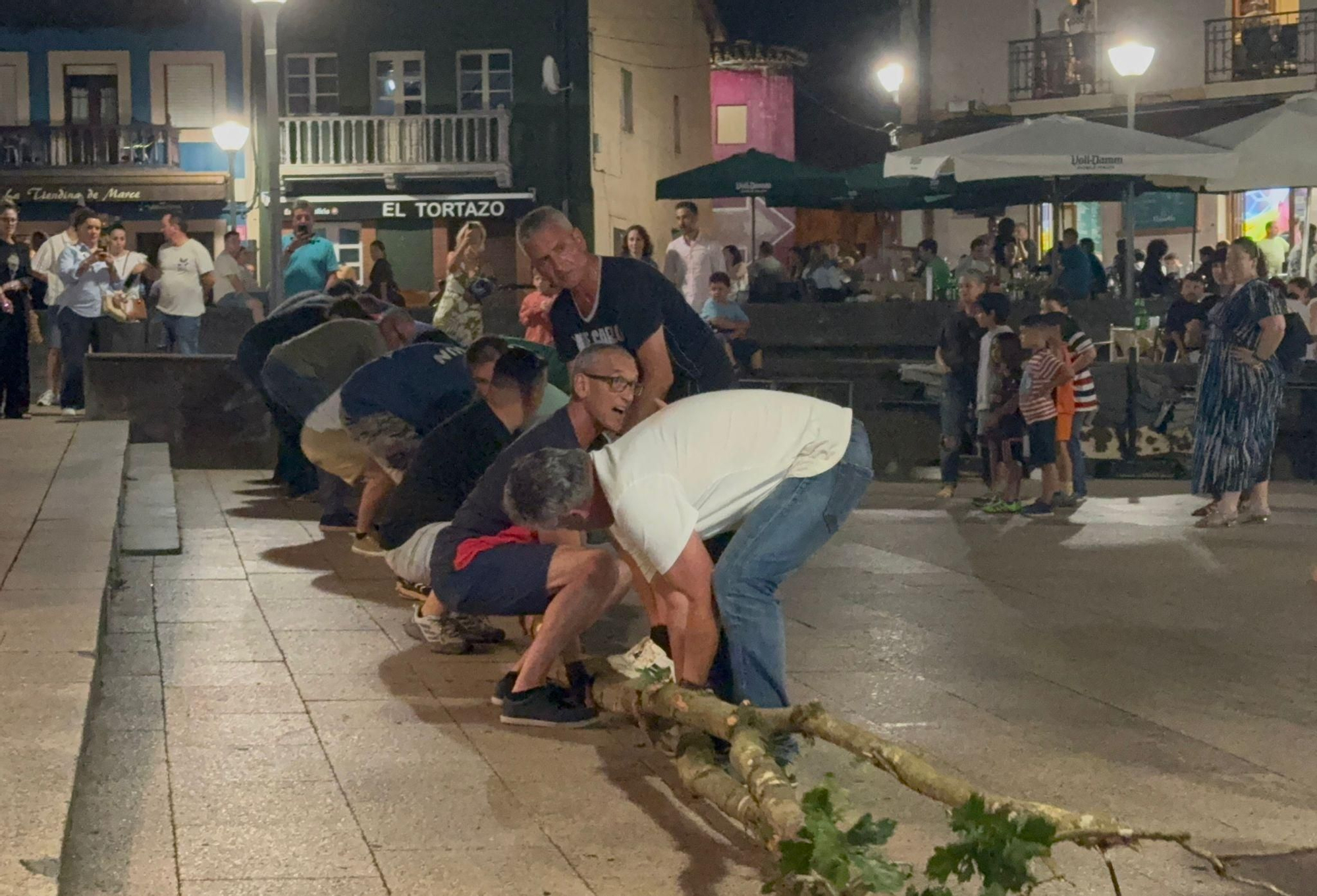 Así fue la plantación del roble de los 'casaos' en Pola