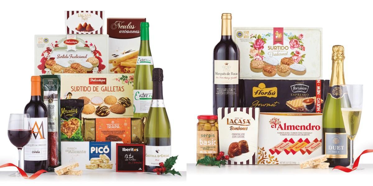 Cesta Navidad Carrefour | Un surtido de bebidas y dulces ideal