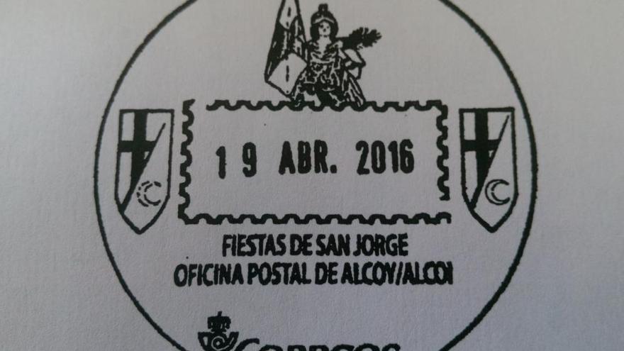 El matasellos estará disponible a partir de mañana en la oficina de Correos de Alcoy